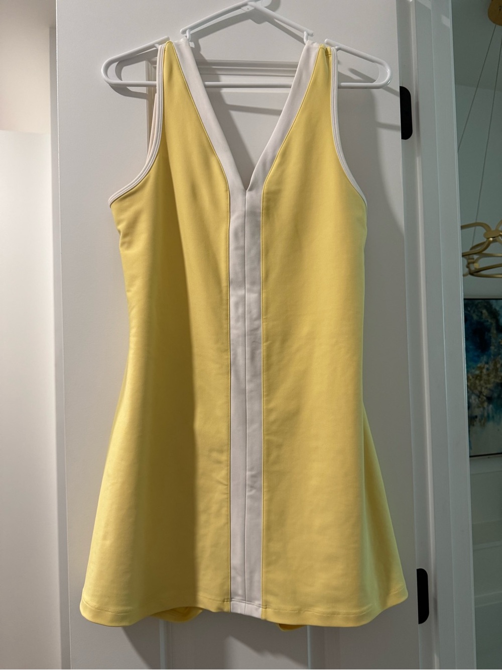 YPB Yellow Dress with White Center Panel